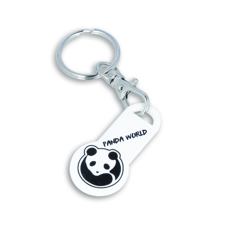 Recycled EURO Trolley Stick Keyring